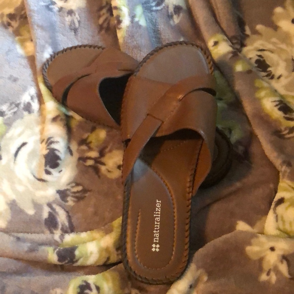 I’m a size 7/7 1/2. They don’t show size.